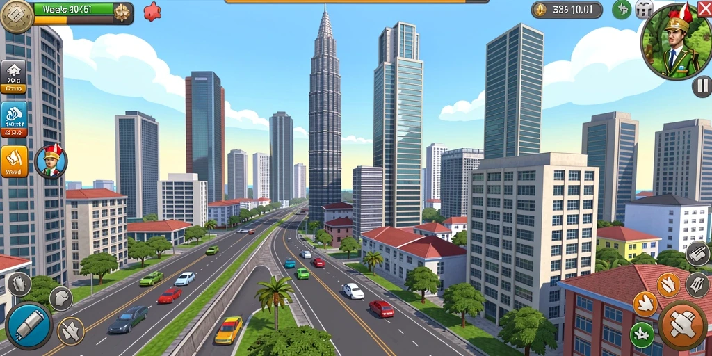 Tangkapan layar menampilkan aksi karakter utama dalam misi petualangan.