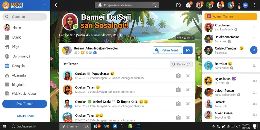 Tampilan awal game yang menarik dan penuh warna.