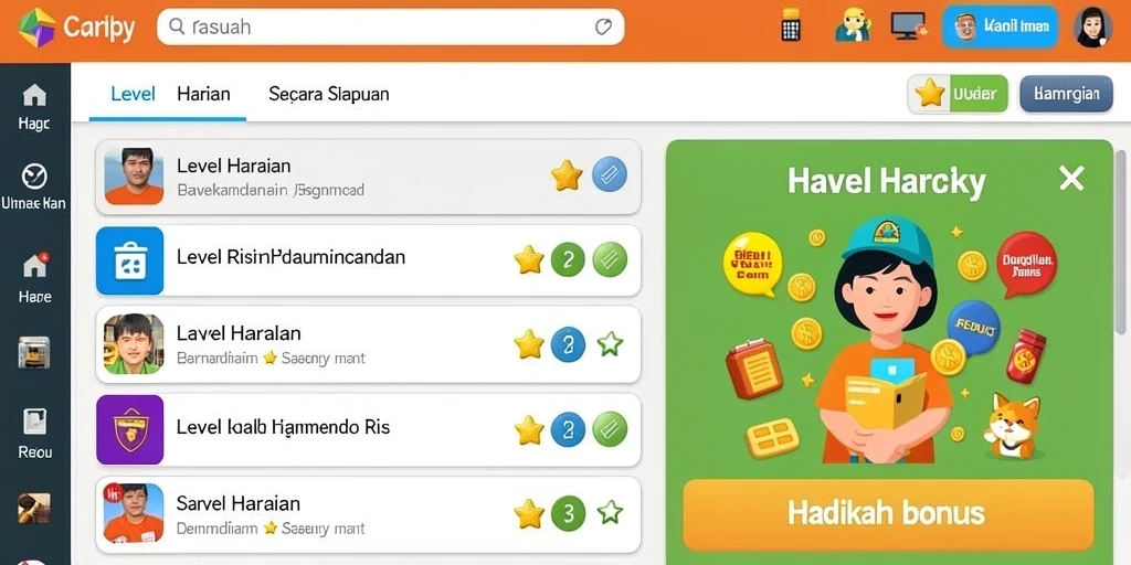 Screenshot aplikasi ATM138 menampilkan antarmuka yang menarik.