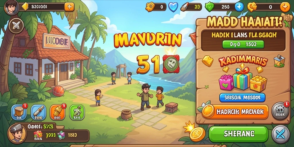 Screenshot menampilkan tampilan utama game BOS777.