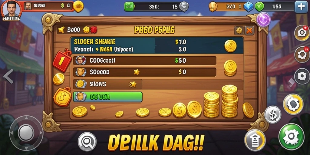 Screenshot menampilkan fitur utama permainan togel.