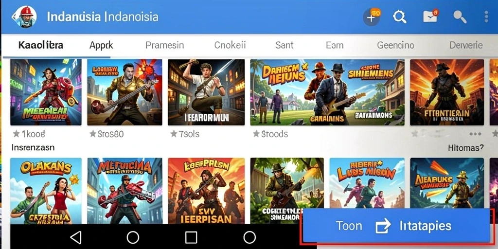 Tampilan antarmuka aplikasi yang menarik dan user-friendly.
