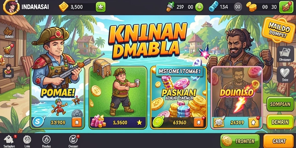 Tampilan utama GIM777 yang menarik dan intuitif.
