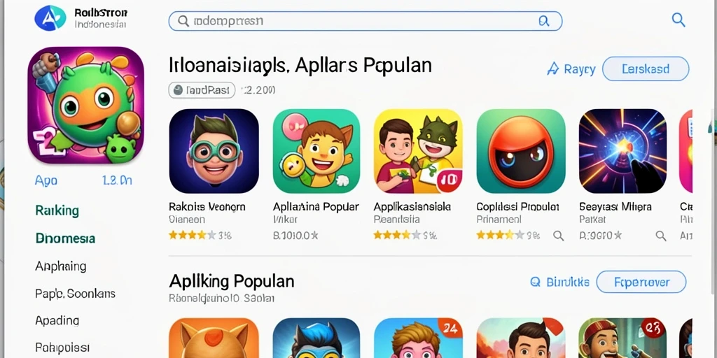 Tampilan antarmuka permainan yang menarik.