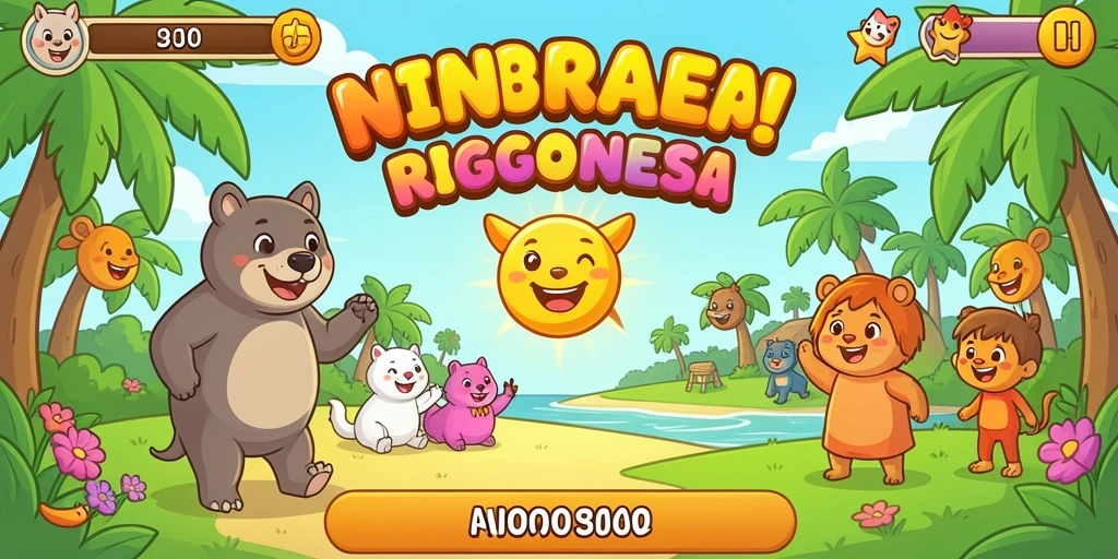 Tampilan awal game yang menarik dan user-friendly.