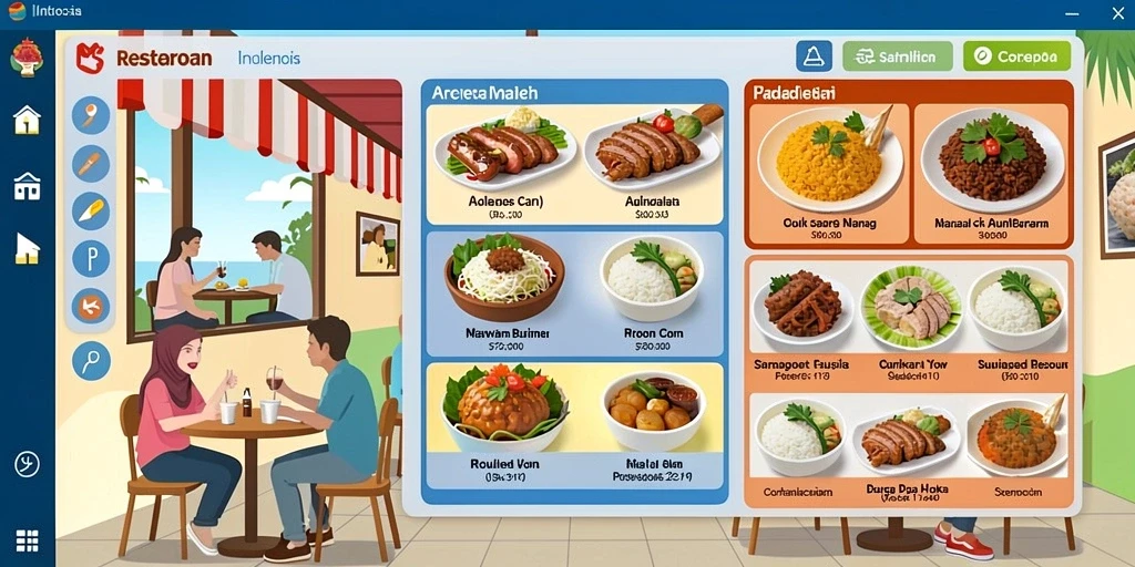 Tampilan antarmuka yang ramah pengguna.